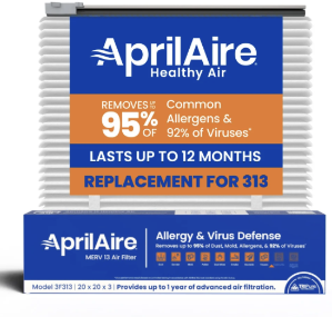 AprilAire 313/3F313/UK313 (Replaces 313) 20x20x3 MERV 13 Air Filter Genuine AprilAire 313 20x20x4 MERV 13 Air Filter