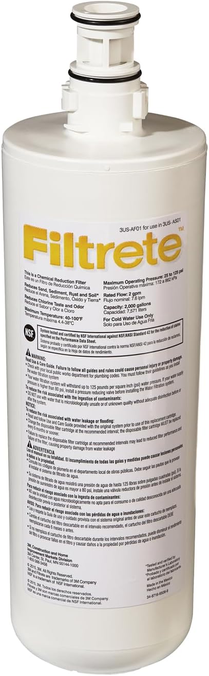 Genuine 3M Filtrete 3US-AF01 Water Filter Genuine 3M Filtrete 3US-AF01 Water Filter