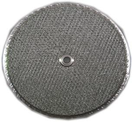 Flat Round Range Hood Filter; 11-1/2" diameter; with center hole round range hood filter, round stove hood filter