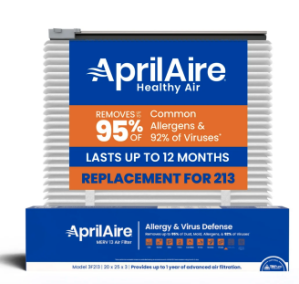 Genuine AprilAire 213/3F213/UK213 20x25x3 MERV 13 Air Filter Genuine AprilAire 213/3F213/UK213 20x25x3 MERV 13 Air Filter