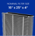 Genuine AprilAire 413CBN 16x25x4 MERV 13+ Carbon Air Filter - 413CBN