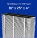 Genuine AprilAire 416 16x25x4 MERV 16 Air Filter - 416