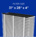 Genuine AprilAire 510 31x28x4 MERV 11 Air Filter - 510