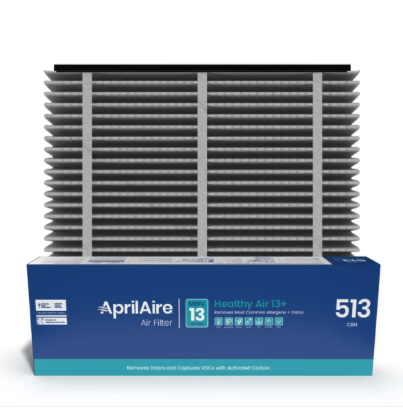Genuine AprilAire 513CBN 31x28x4 MERV 13+ Carbon Air Filter Genuine AprilAire 513CBN 31x28x4 MERV 13+ Carbon Air Filter