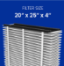 Genuine AprilAire 813 20x25x4 MERV 13 Air Filter - 813