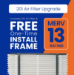 Genuine Aprilaire 1213 20x25x5 MERV 13 Upgrade Kit - 1213