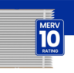 Genuine AprilAire 201 20x25x6 MERV 10 Air Filter - 201
