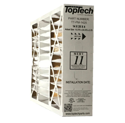 Genuine TopTech TT-FM-1425 Air Filter 14x25x4 MERV 11  Genuine TopTech TT-FM-1425 Air Filter 14x25x4 MERV 11 