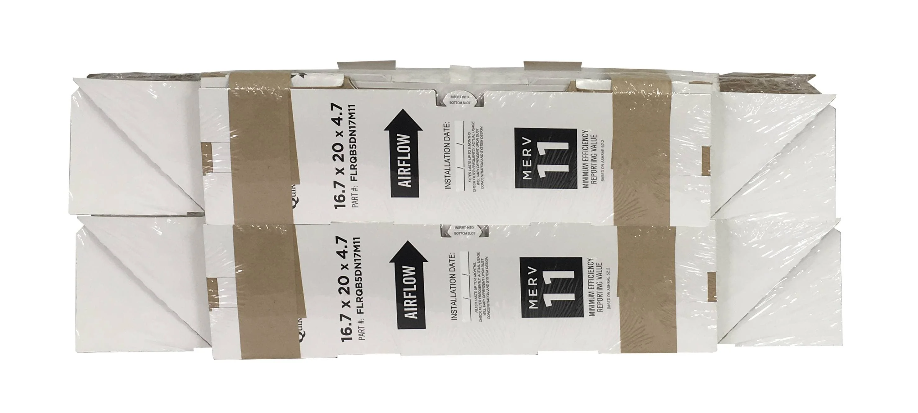 Genuine FLRQB5DN17M11 Trane American Standard 16.7x20x4.7 MERV 11 Envirowise QuikBox Filter 2 Pack Genuine FLRQB5DN17M11 Trane American Standard 16.7x20x4.7 MERV 11 Envirowise QuikBox Filter 2 Pack