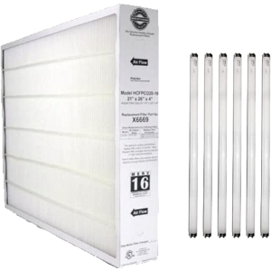 Genuine Lennox X8344 Maintenance Kit 21x26x4 MERV 16 for Lennox PCO-20C w/ 6 UV Bulbs PureAir 604642-01 Lennox X8344 Upgrade Kit 21x26x4 MERV 16 for Lennox PCO-20C