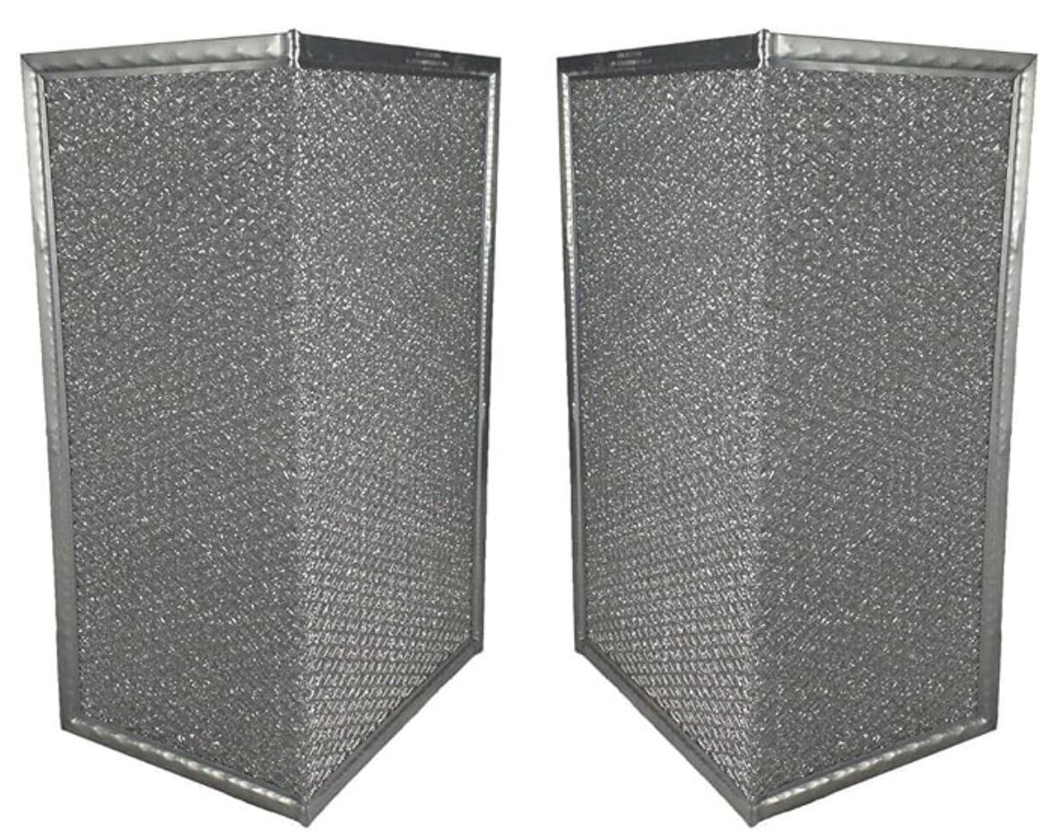 Winged Range Hood Filter; Aluminum Mesh Filter; 8-1/2"x19x3/32 L-Shape L 9-1/2 Winged Range Hood Filter; Aluminum Mesh Filter; 8-1/2"x19x3/32 L-Shape L 9-1/2