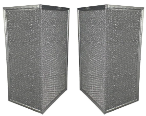 Winged Range Hood Filter; Aluminum Mesh Filter; 8-1/2"x19x3/32 L-Shape L 9-1/2 Winged Range Hood Filter; Aluminum Mesh Filter; 8-1/2"x19x3/32 L-Shape L 9-1/2