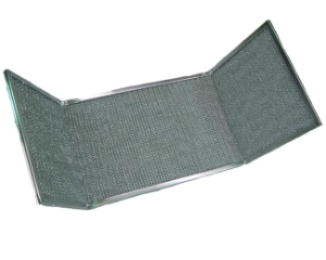 9-1/2'x30"x3/8" with 8" Wings; Winged Range Hood Filter; Aluminum Mesh Filter 9.5x30x.38 with 8" Wings; Winged Range Hood Filter; Aluminum Mesh Filter